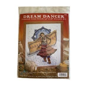 Dream Dancer Design Works Counted Sealed Cross Stitch Kit with Beads